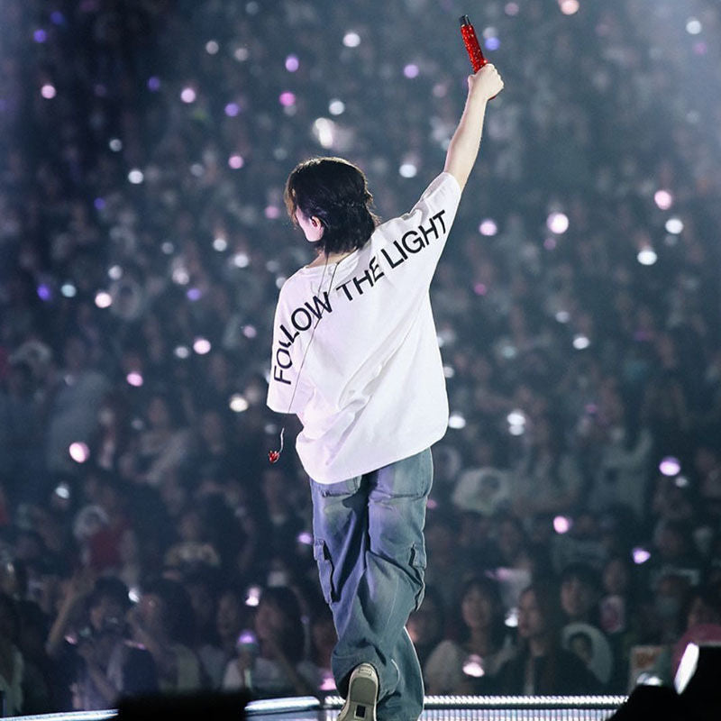 T-SHIRTS SEVENTEEN MERCH FOLLOW THE LIGHT 100 % COTON