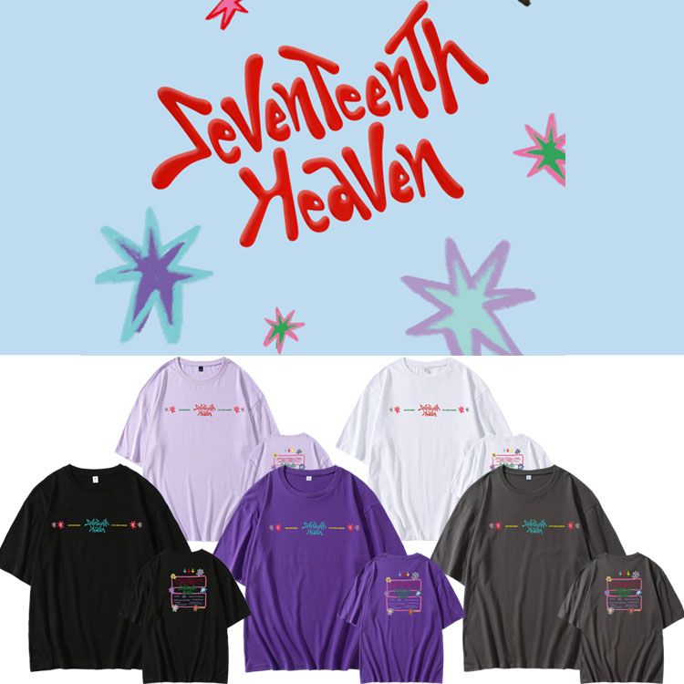 T-SHIRT SEVENTEENTH HEAVEN 100% COTON (différentes couleurs)