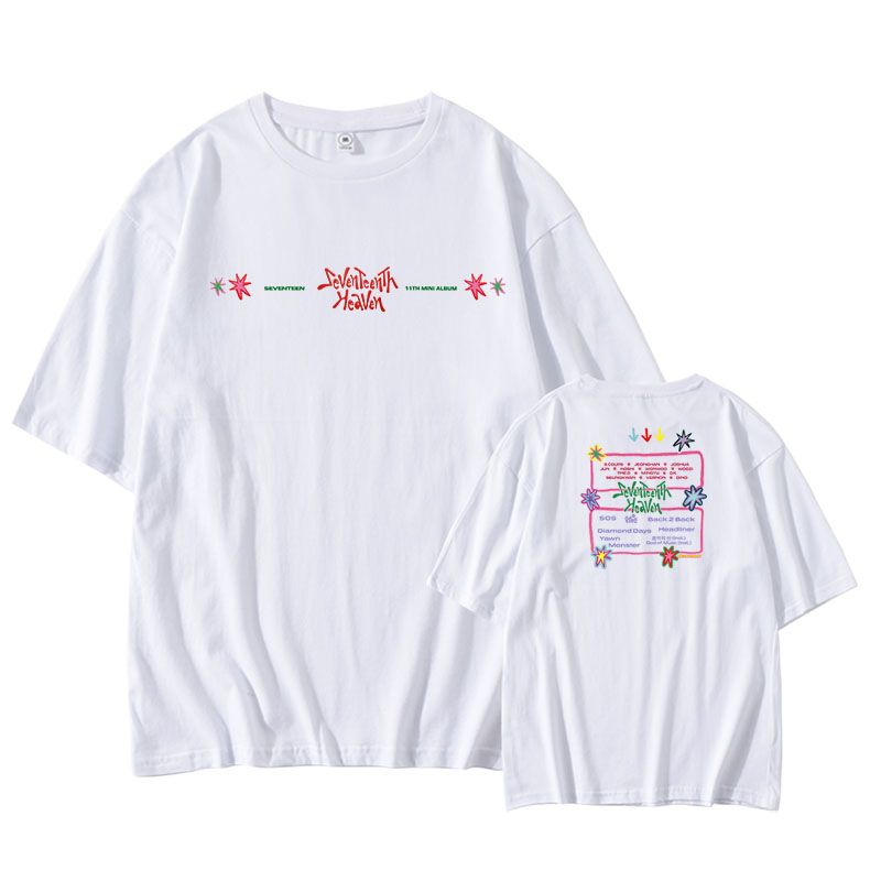 T-SHIRT SEVENTEENTH HEAVEN 100% COTON (différentes couleurs)