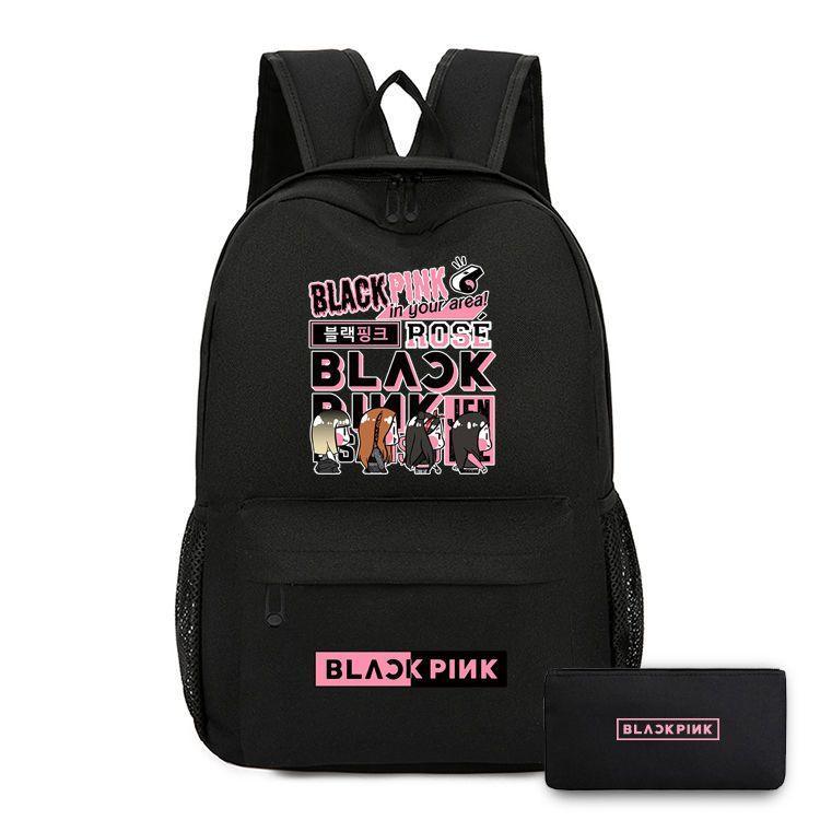 SACS À DOS BLACKPINK + ÉTUI