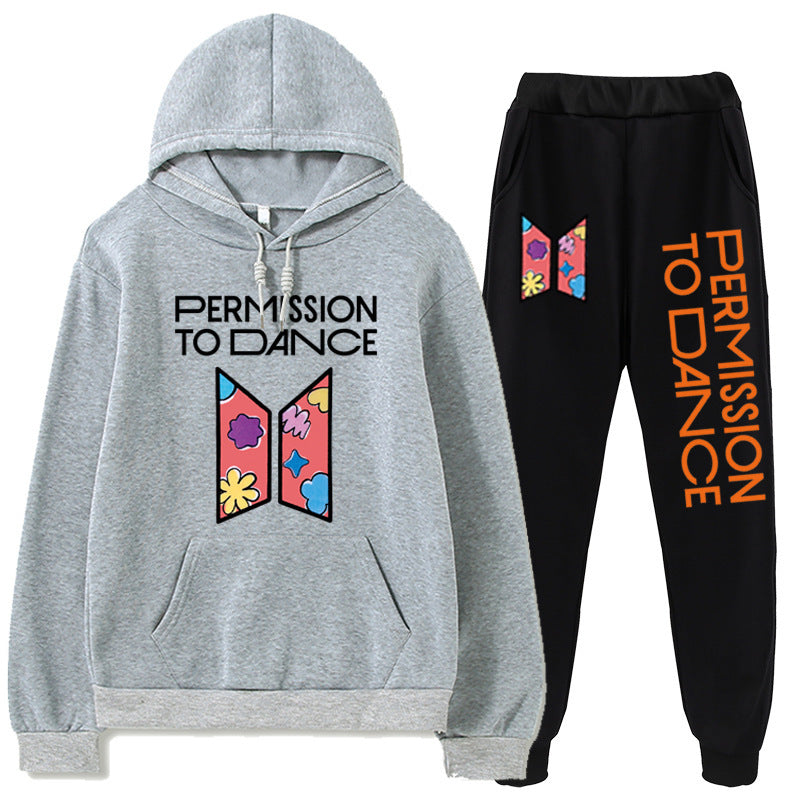 Ensemble sweat à capuche et pantalon BTS Permission de danser