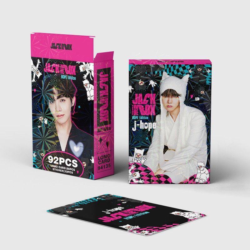 PHOTOCARTES J-HOPE JACK IN THE BOX 92 PCS (60 PHOTOCARTES + 32 AUTOCOLLANTS)