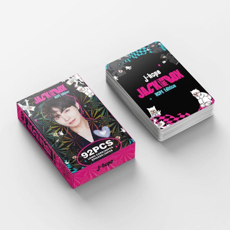 PHOTOCARTES J-HOPE JACK IN THE BOX 92 PCS (60 PHOTOCARTES + 32 AUTOCOLLANTS)