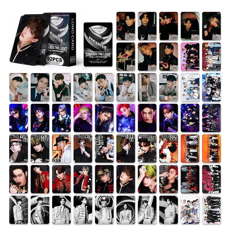 PHOTOCARDS ATEEZ 2024 VERS LES LIGHTKITS 92 PCS (60 PHOTOCARDS + 32 STICKERS)
