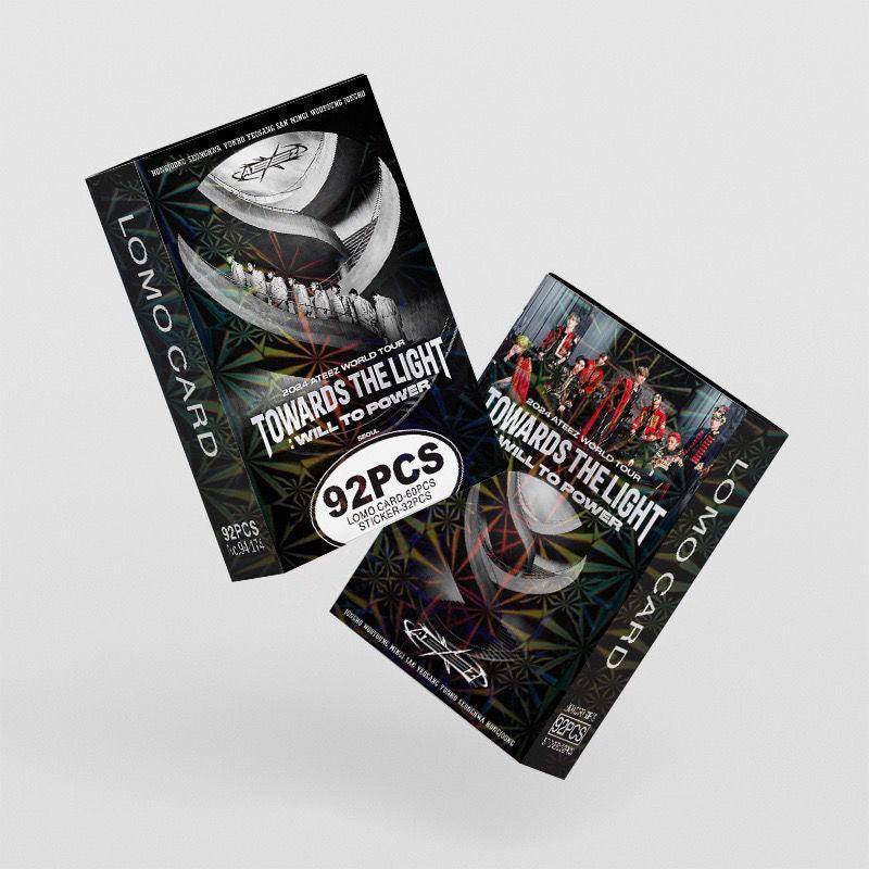 PHOTOCARDS ATEEZ 2024 VERS LES LIGHTKITS 92 PCS (60 PHOTOCARDS + 32 STICKERS)