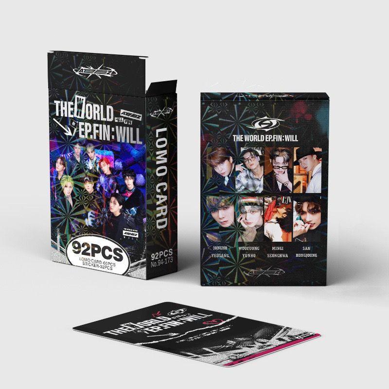 PHOTOCARDS ATEEZ 2024 VERS LES LIGHTKITS 92 PCS (60 PHOTOCARDS + 32 STICKERS)