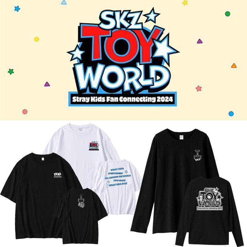 T-SHIRTS ET CHEMISES À MANCHES LONGUES STRAY KIDS TOY WORLD 100 % COTON