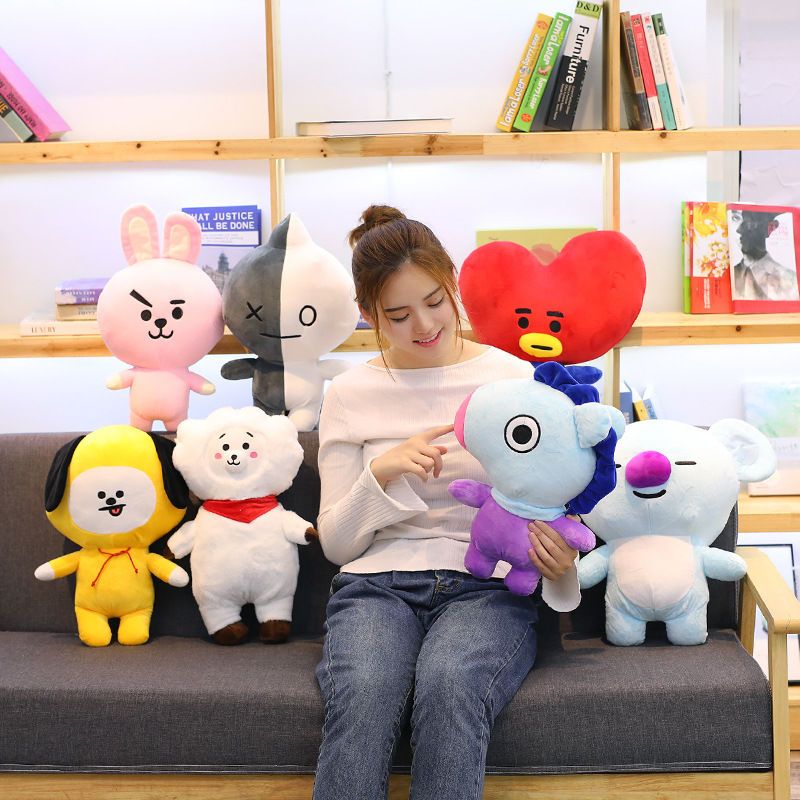 PELUCHE BT21 TOUS LES PERSONNAGES (25, 35 et 45cm)