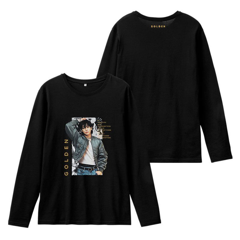 T-SHIRT JUNGKOOK GOLDEN MERCH 100 % COTON