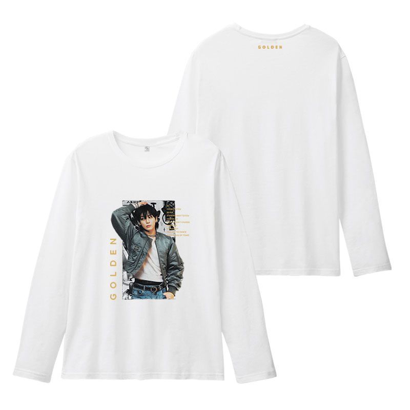 T-SHIRT JUNGKOOK GOLDEN MERCH 100 % COTON