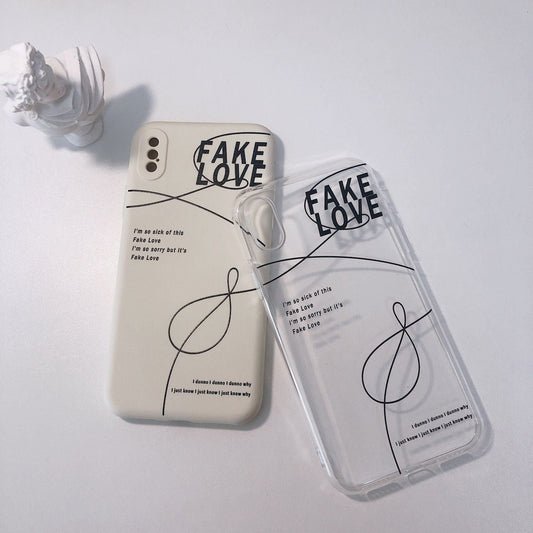 COQUES DE TÉLÉPHONE PORTABLE BTS FAKE LOVE - IPHONE DIFFÉRENTS MODÈLES !