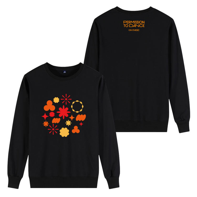 Sweat à capuche BTS PERMISSION TO DANCE (noir/blanc)