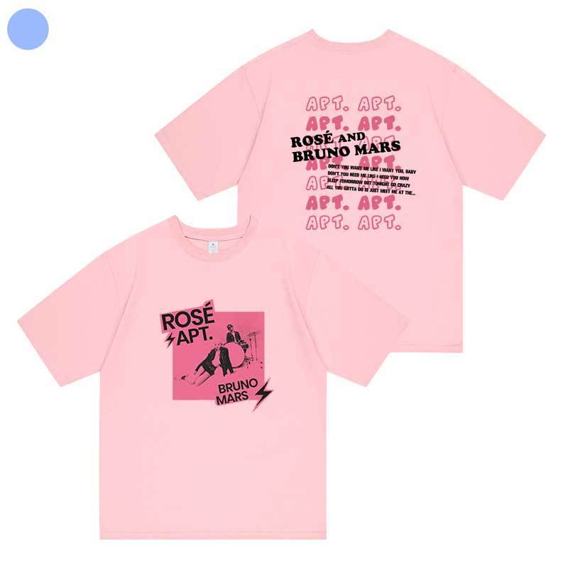 T-SHIRT APT ROSÉ (BLACKPINK) ET BRUNO MARS 100% COTON