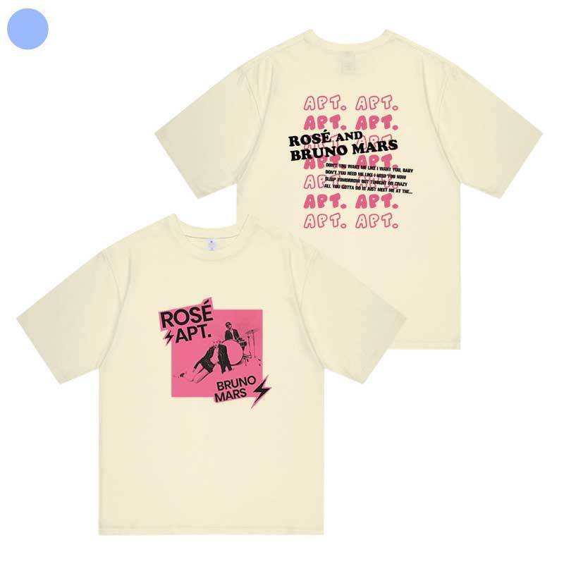T-SHIRT APT ROSÉ (BLACKPINK) ET BRUNO MARS 100% COTON