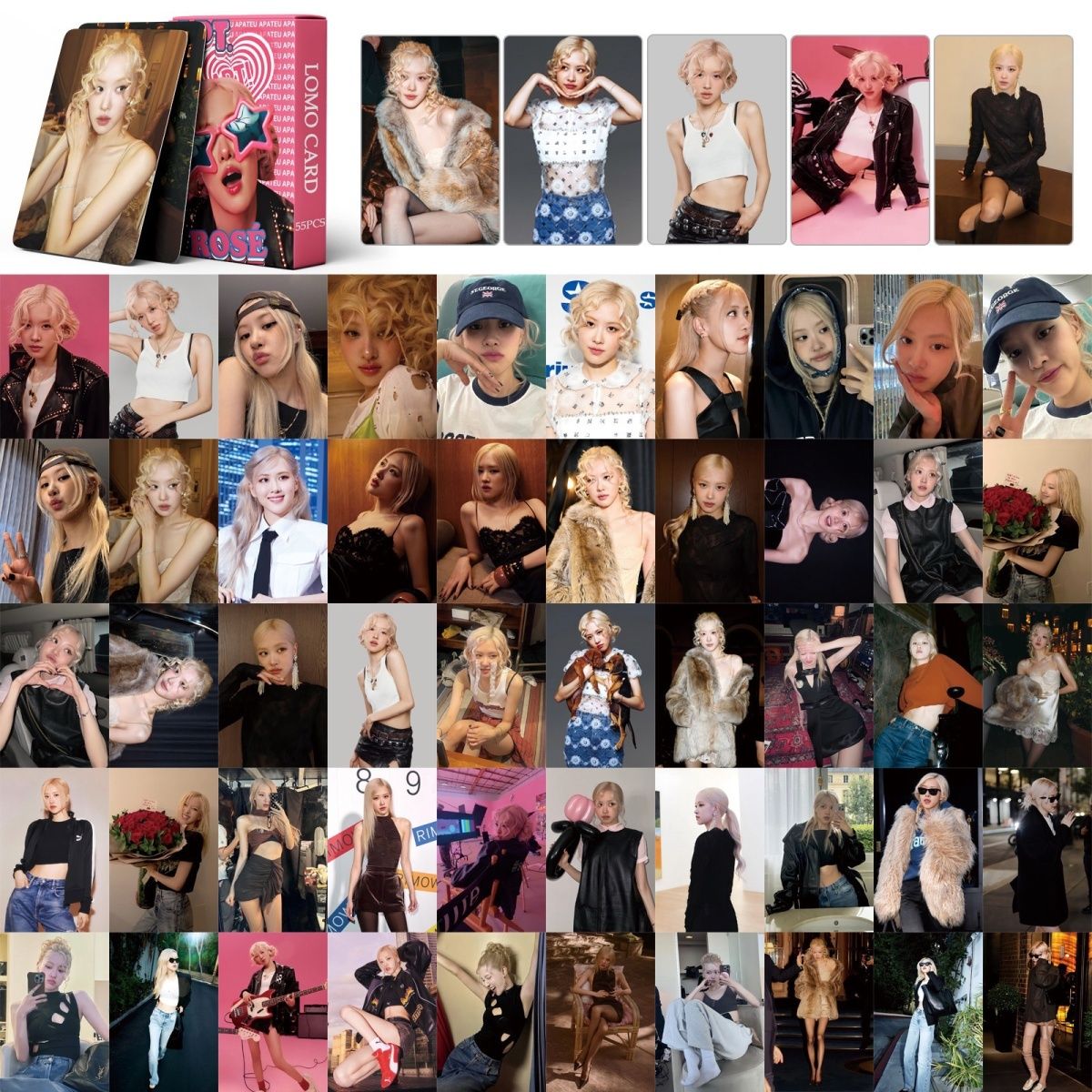 CARTES PHOTO APT ROSÉ 55 PIÈCES