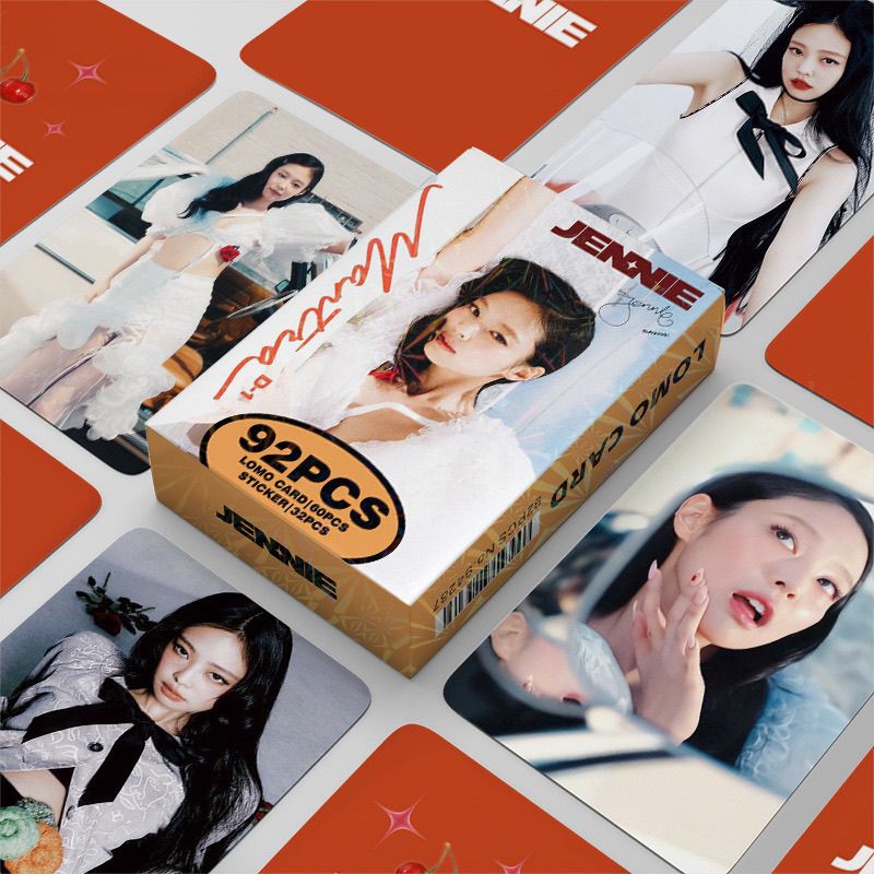CARTES PHOTO JENNIE MANTRA + AUTOCOLLANTS (92 PCS)