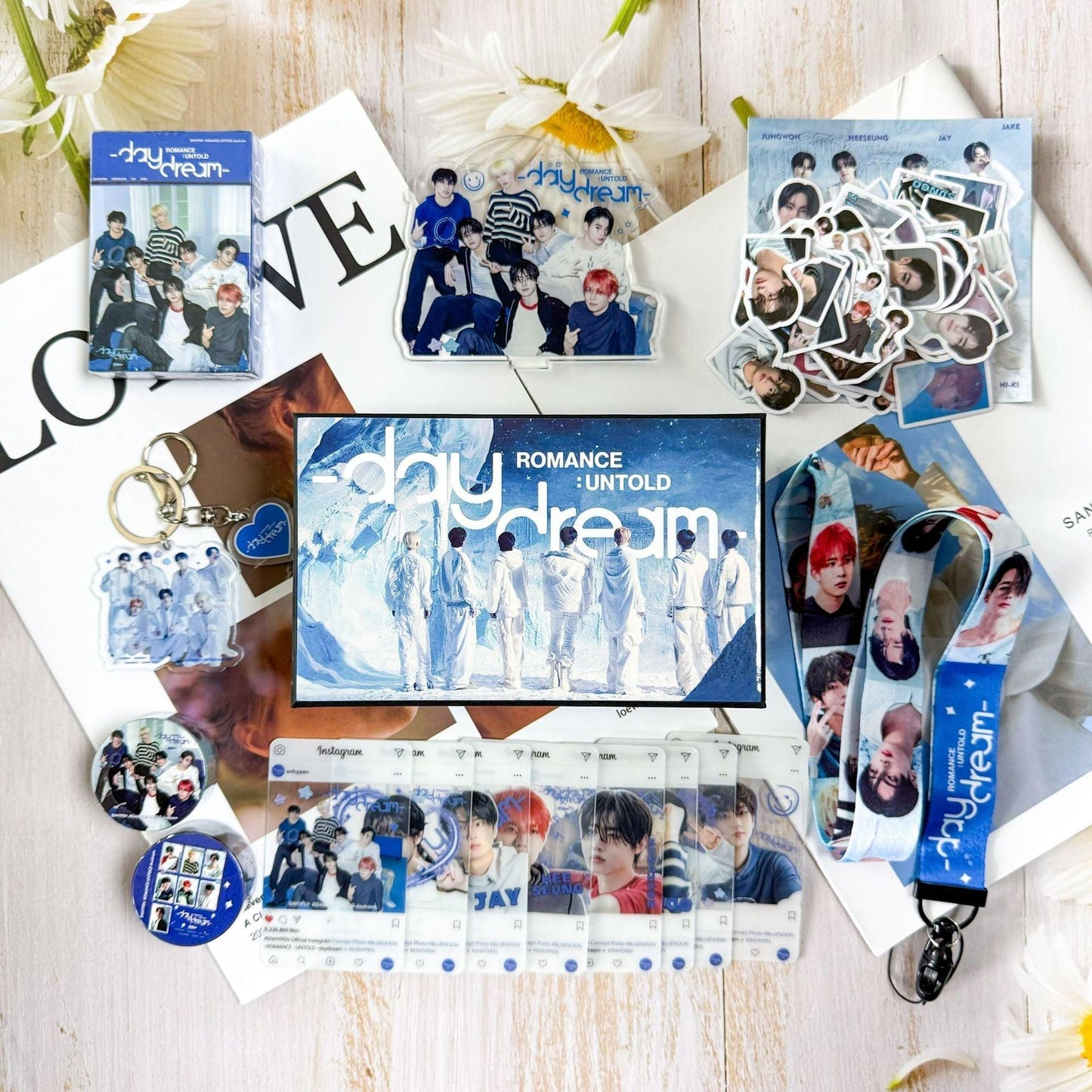 KIT ROMANCE ENHYPEN : UNTOLD DAYDREAM 159 PCS (COFFRET CADEAU AVEC PLUSIEURS ARTICLES !✨)