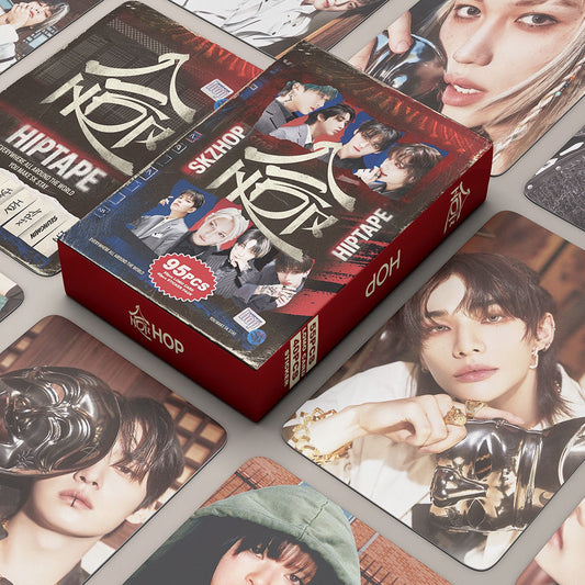 KIT PHOTOCARTES STRAY KIDS HOP 95 PCS (55 PHOTOCARTES + 40 AUTOCOLLANTS)