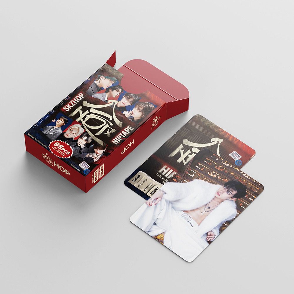 KIT PHOTOCARTES STRAY KIDS HOP 95 PCS (55 PHOTOCARTES + 40 AUTOCOLLANTS)