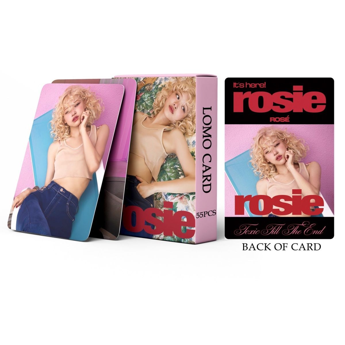 CARTES PHOTO ROSÉ - ROSIE 55 PCS