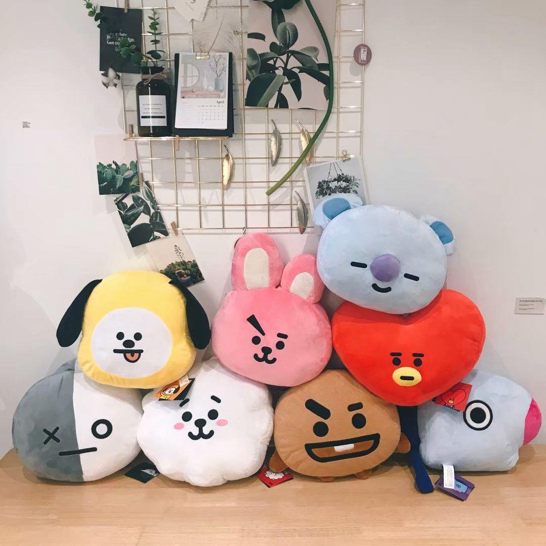 Coussins BT21 BTS TOUS LES PERSONNAGES 35 CM