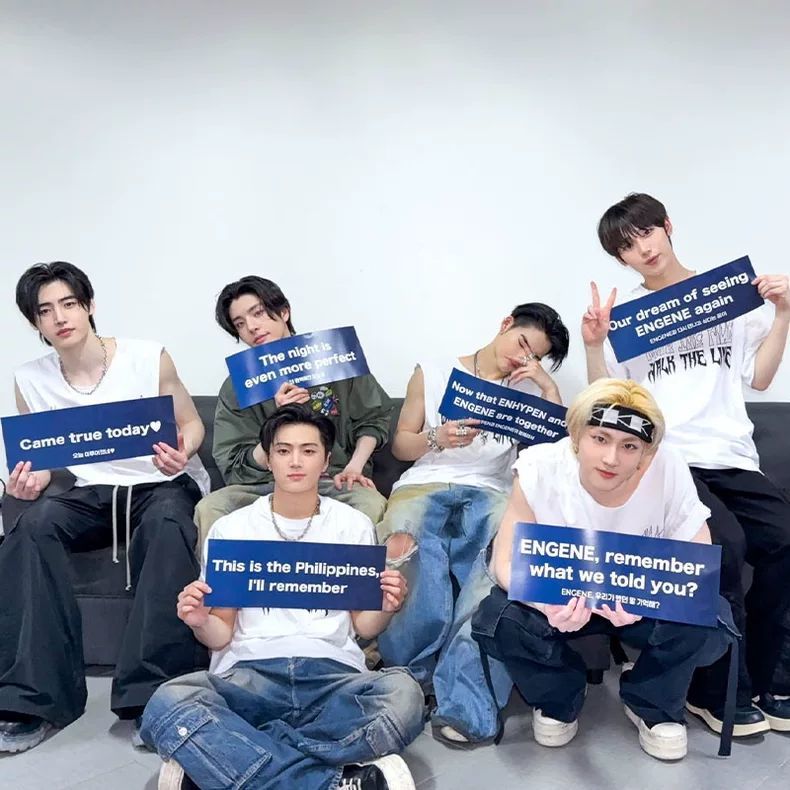 T-SHIRT ENHYPEN 2025 WALK THE LINE 100% COTON