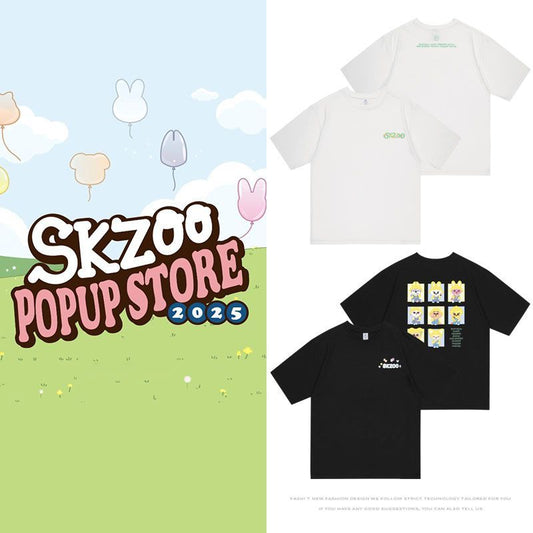 T-SHIRTS POP-UP STRAY KIDS SKZOO 2025 100 % COTON