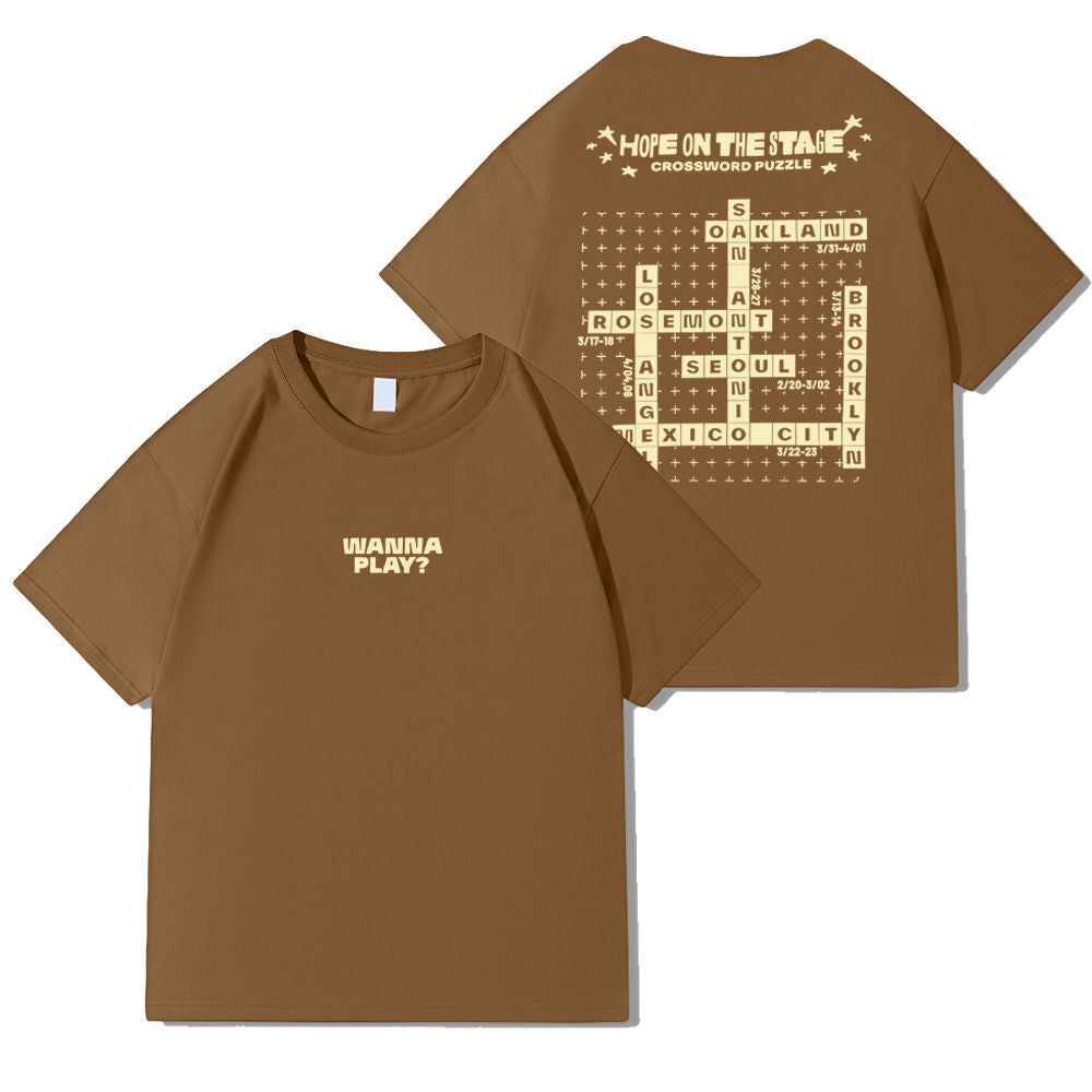 T-SHIRTS JHOPE HOPE ON THE STAGE TOUR 100% COTON (différents modèles)