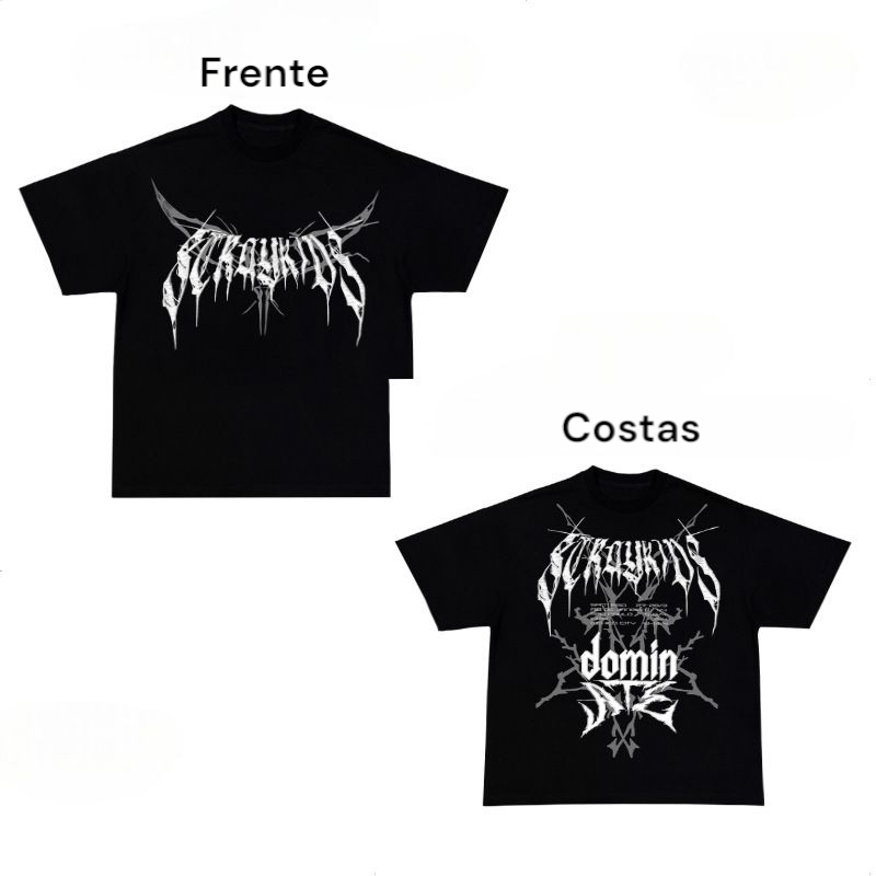 T-SHIRT DE LA TOURNÉE DOMINATE DE STRAY KIDS 100 % COTON