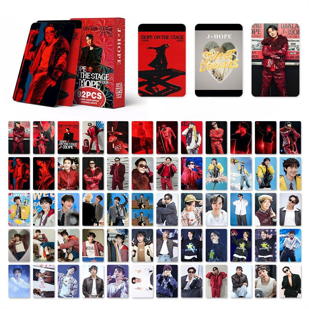 J-HOPE « HOPE ON THE STAGE » 92 PIÈCES (60 PHOTOCARTES + 32 AUTOCOLLANTS)