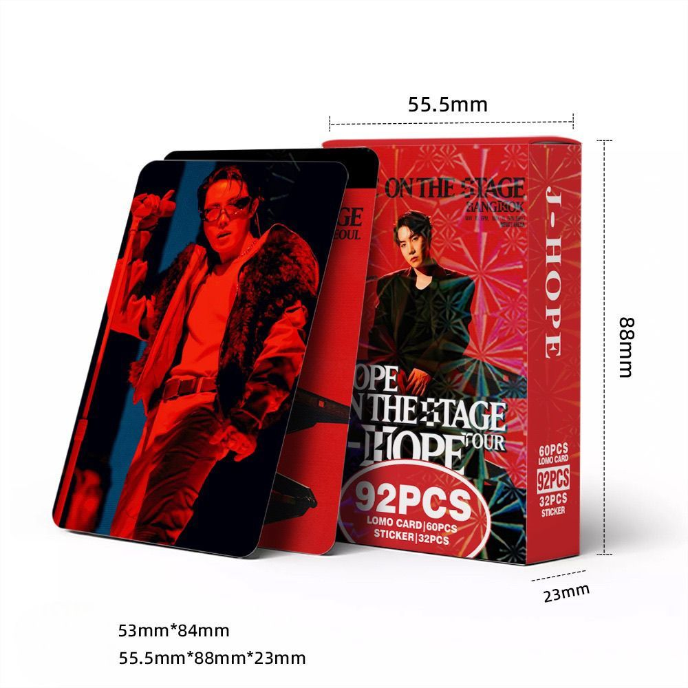 J-HOPE « HOPE ON THE STAGE » 92 PIÈCES (60 PHOTOCARTES + 32 AUTOCOLLANTS)