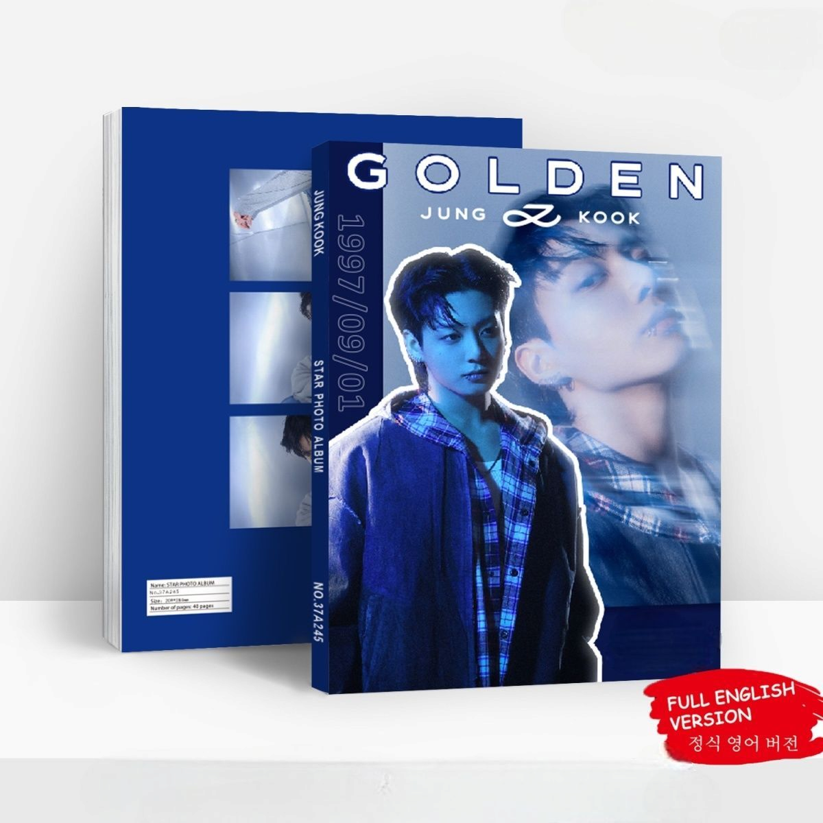 LIVRE PHOTO BTS JUNGKOOK 80 PÇS (LIVRE PHOTO + DIVERS ITENS)