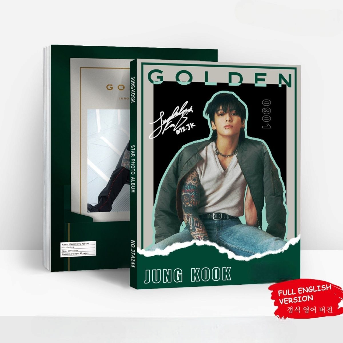 LIVRE PHOTO BTS JUNGKOOK 80 PÇS (LIVRE PHOTO + DIVERS ITENS)