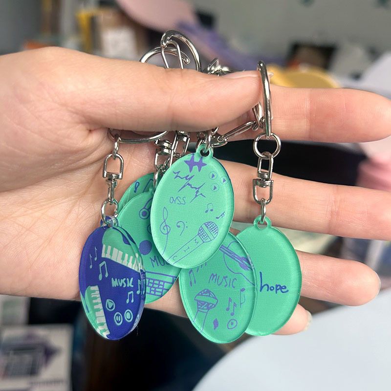 Lot de 7 porte-clés pop-up BTS