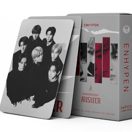 CARTES PHOTO ENHYPEN DIMENSION : RÉPONSE 55 PCS