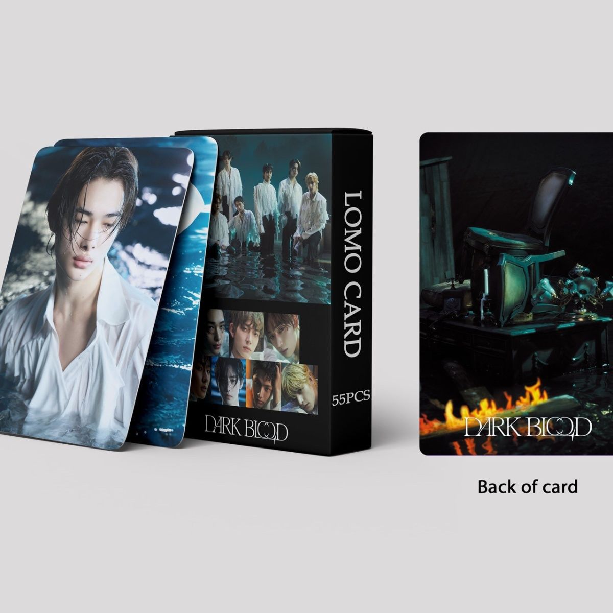 CARTES PHOTO ENHYPEN DARK BLOOD 55 PCS
