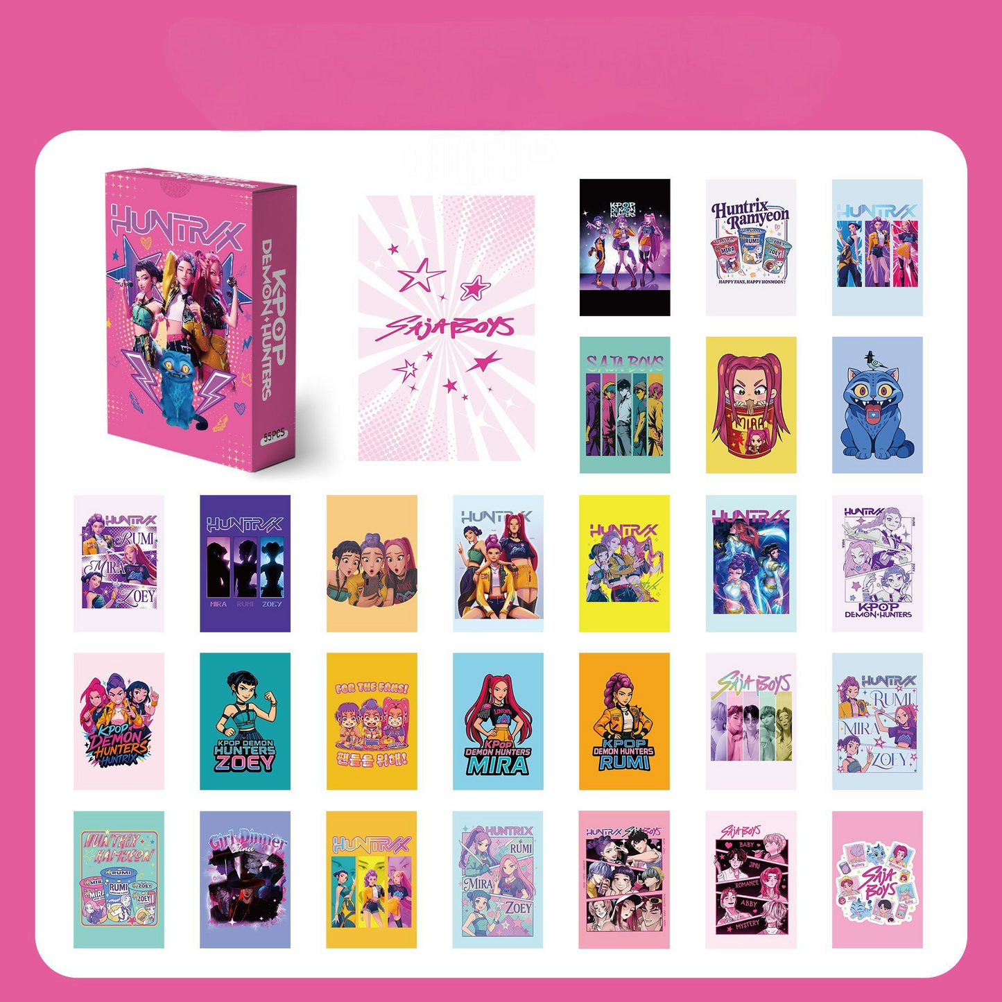 PORTE-CLÉS KPOP DEMON HUNTERS HUNTR/X SAJA BOYS