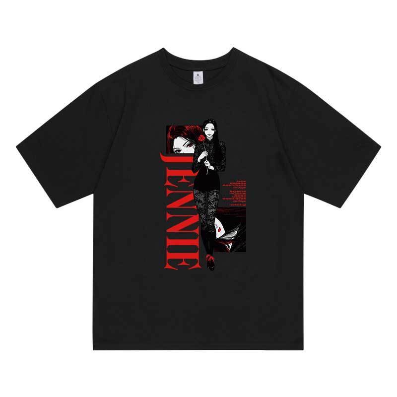 T-SHIRTS JENNIE (BLACKPINK) RUBY 100% COTON