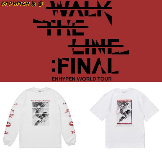 T-SHIRT ENHYPEN 2025 WALK THE LINE 100% COTON