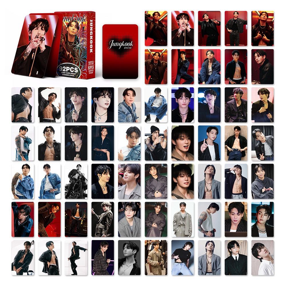 JOURNAL DE PRODUCTION SOLO DE JIMIN 92 PIÈCES (60 CARTES PHOTO + 32 AUTOCOLLANTS)