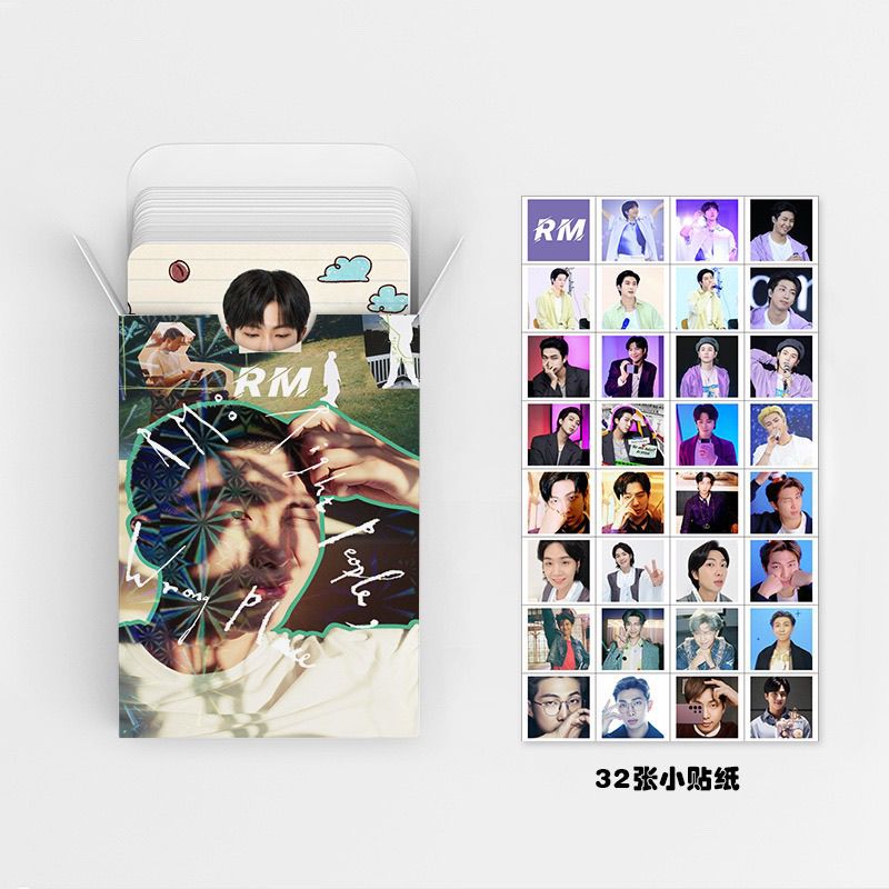 JOURNAL DE PRODUCTION SOLO DE JIMIN 92 PIÈCES (60 CARTES PHOTO + 32 AUTOCOLLANTS)