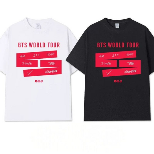T-SHIRTS DE LA TOURNÉE JIN RUNSEOKJIN 100 % COTON