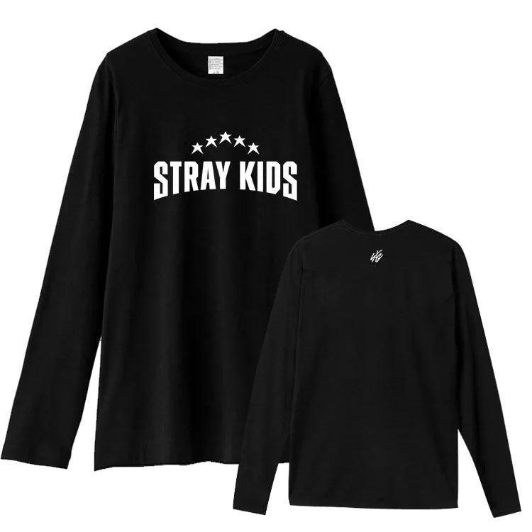 T-SHIRT ET CHEMISE À MANCHES LONGUES STRAY KIDS 100 % COTON