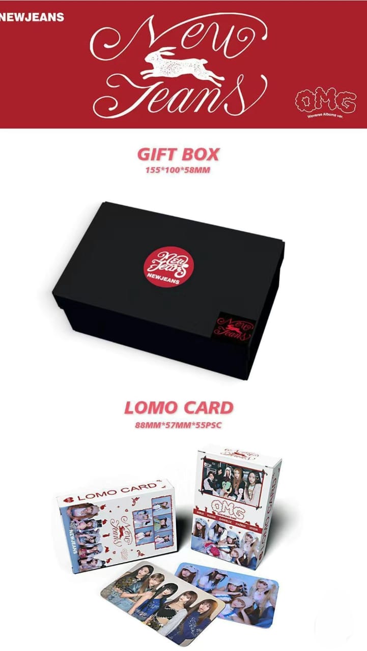 KIT 92 PCS (60 CARTES PHOTO + 32 AUTOCOLLANTS) NEWJEANS GET UP