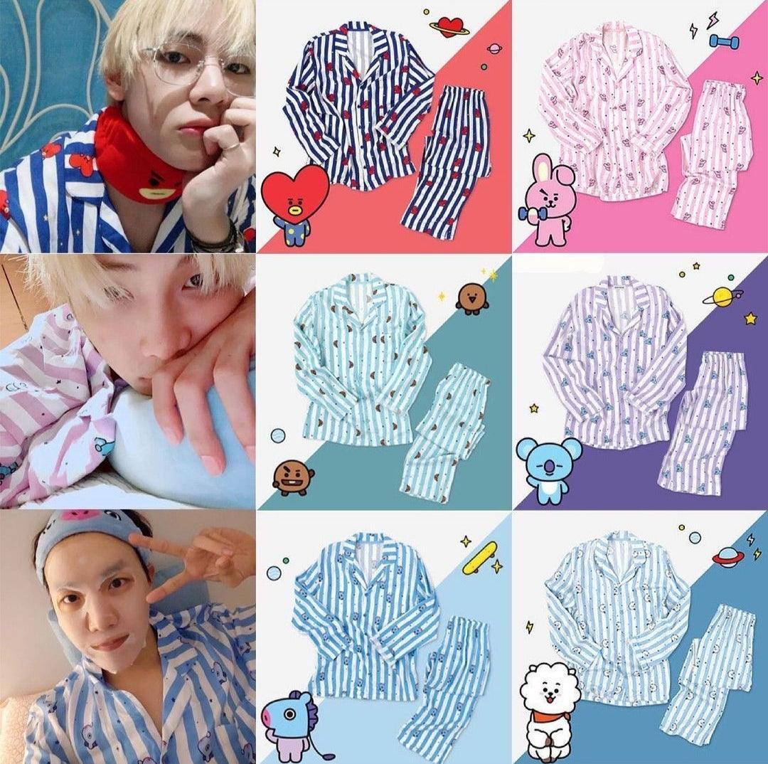 BT21 BTS PYJAMA (tous les personnages)