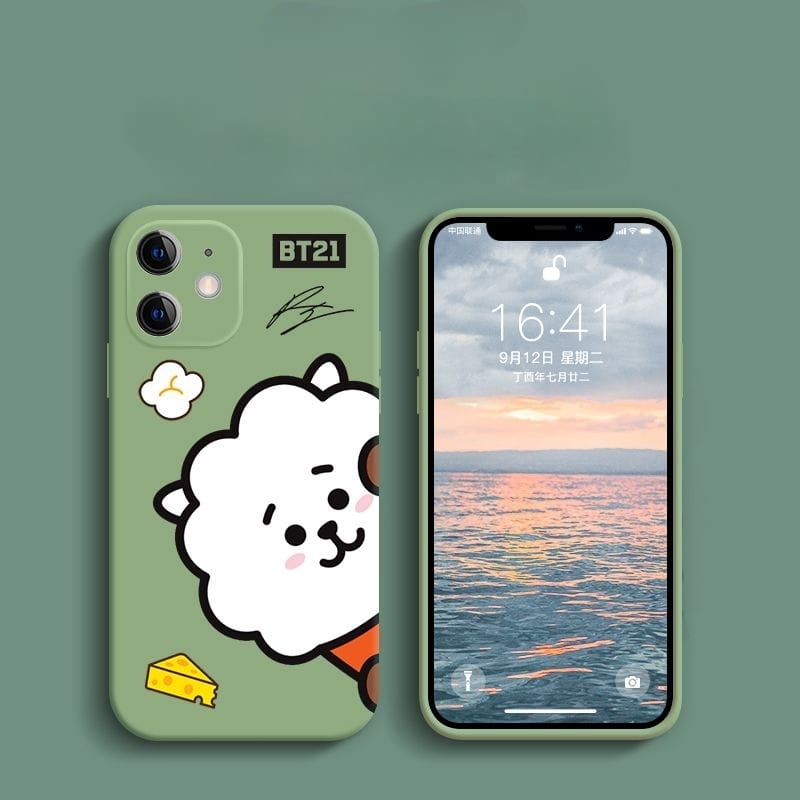 BT21 BTS COQUES DE TÉLÉPHONE PORTABLE TOUS PERSONNAGES - IPHONE DIFFÉRENTS MODÈLES !