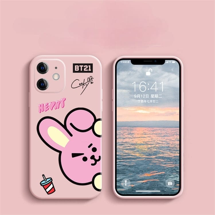 BT21 BTS COQUES DE TÉLÉPHONE PORTABLE TOUS PERSONNAGES - IPHONE DIFFÉRENTS MODÈLES !