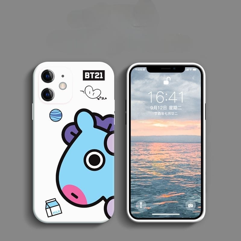 BT21 BTS COQUES DE TÉLÉPHONE PORTABLE TOUS PERSONNAGES - IPHONE DIFFÉRENTS MODÈLES !