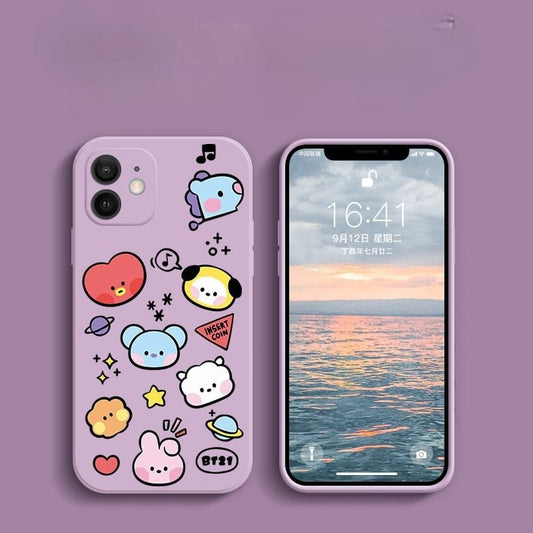 COQUES DE TÉLÉPHONE PORTABLE BT21 BTS - IPHONE DIFFÉRENTS MODÈLES !