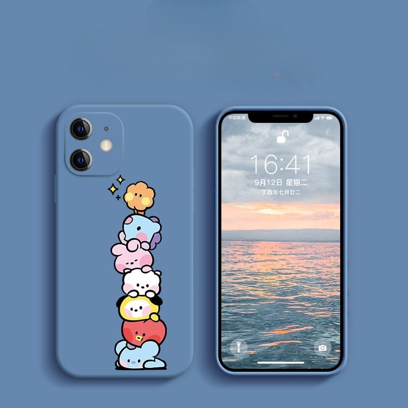 COQUES DE TÉLÉPHONE PORTABLE BT21 BTS - IPHONE DIFFÉRENTS MODÈLES !